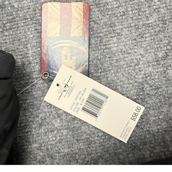 Vintage Phat Farm Boys Winter Puffer Jacket Black Size 6-12 Months - Picture 9 of 13